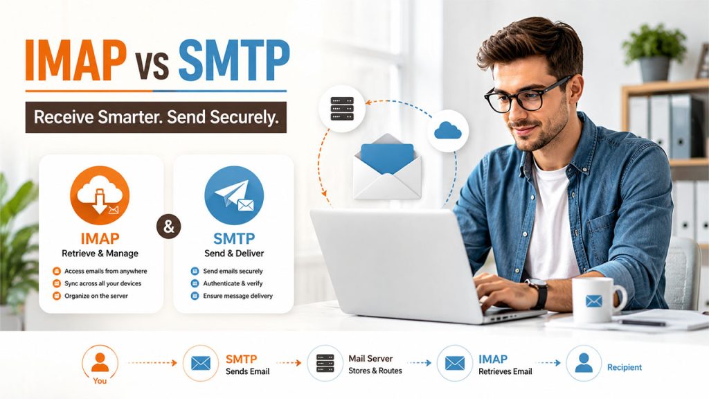 Difference between IMAP and SMTP