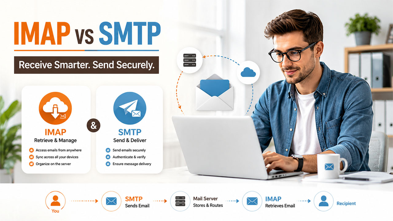 Difference between IMAP and SMTP
