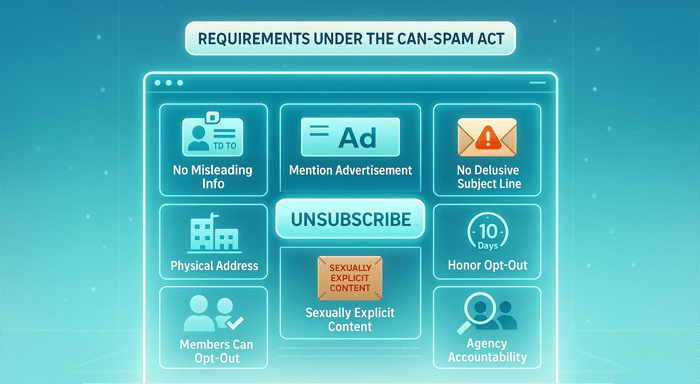 Requirements under the CAN-SPAM Act