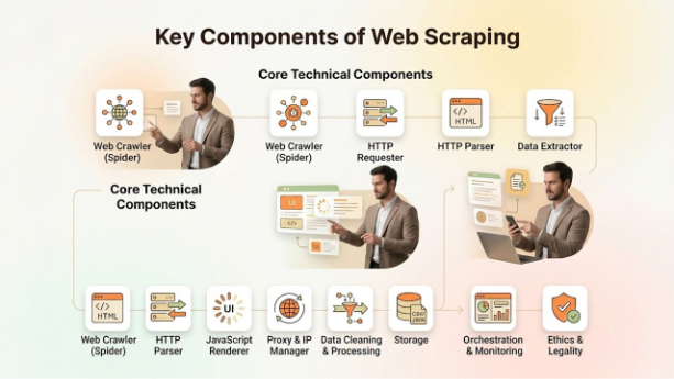 Key Components of Web Scraping