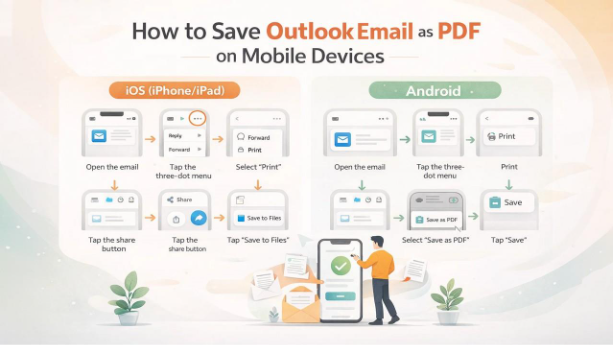 How to Save Outlook Email as PDF on Mobile Devices? 