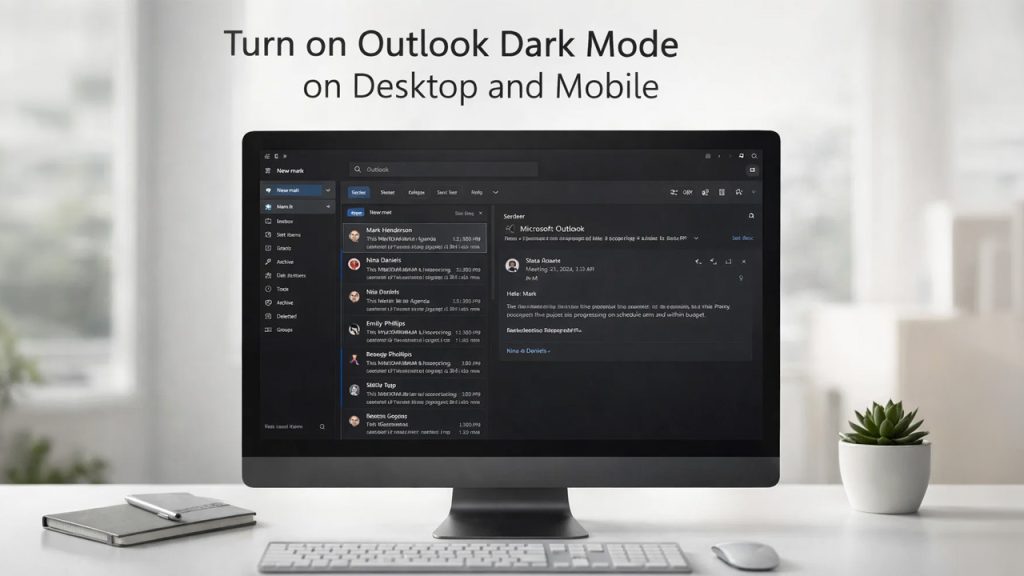 How to Turn on Outlook Dark Mode on Desktop and Mobile: An Easy Guide