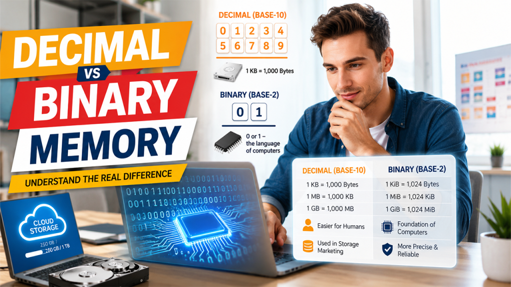 Difference Between Decimal and Binary Memory