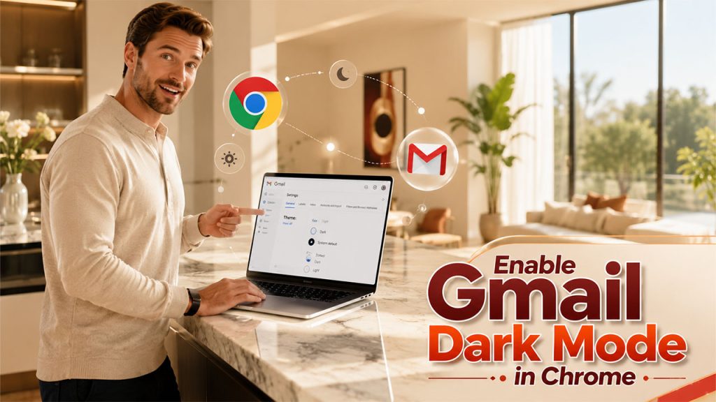 Enable Gmail Dark Mode in Chrome