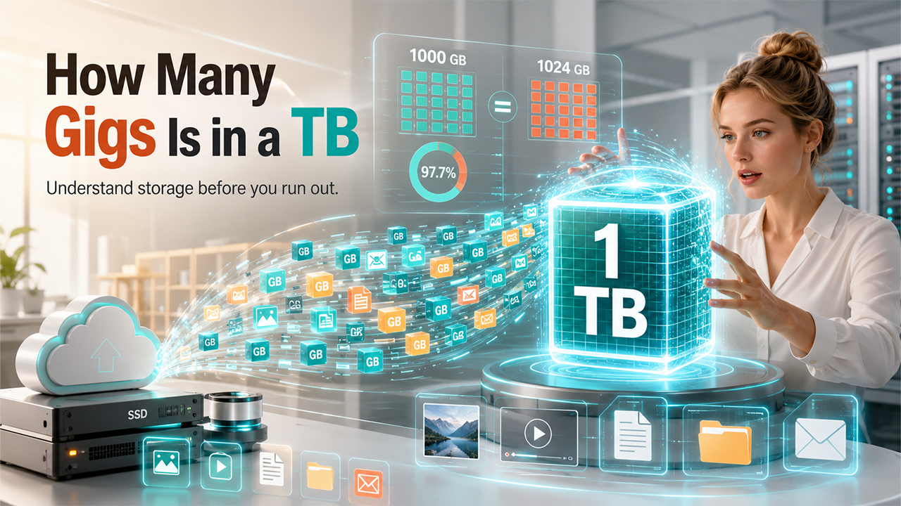 How Many Gigs Are in a TB