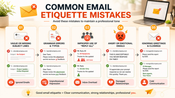 Common Email Etiquette Mistakes