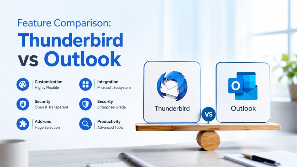 Feature Comparison  Thunderbird vs Outlook