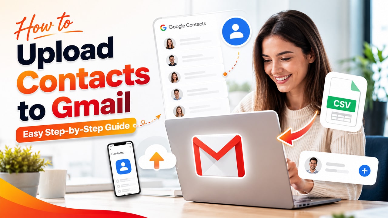 How to upload contacts to Gmail