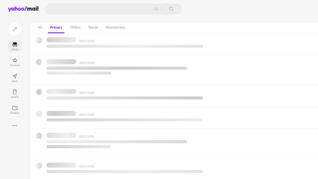 Yahoo Mail inbox