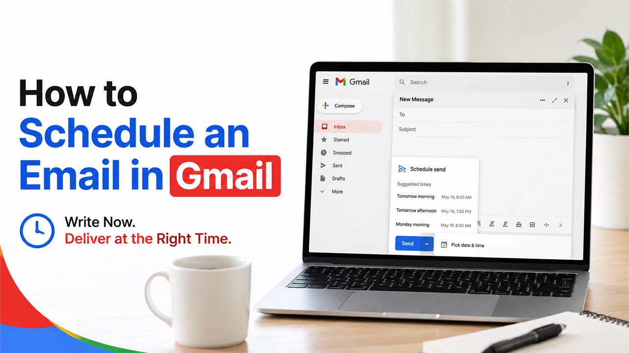 how to schedule an email in Gmail