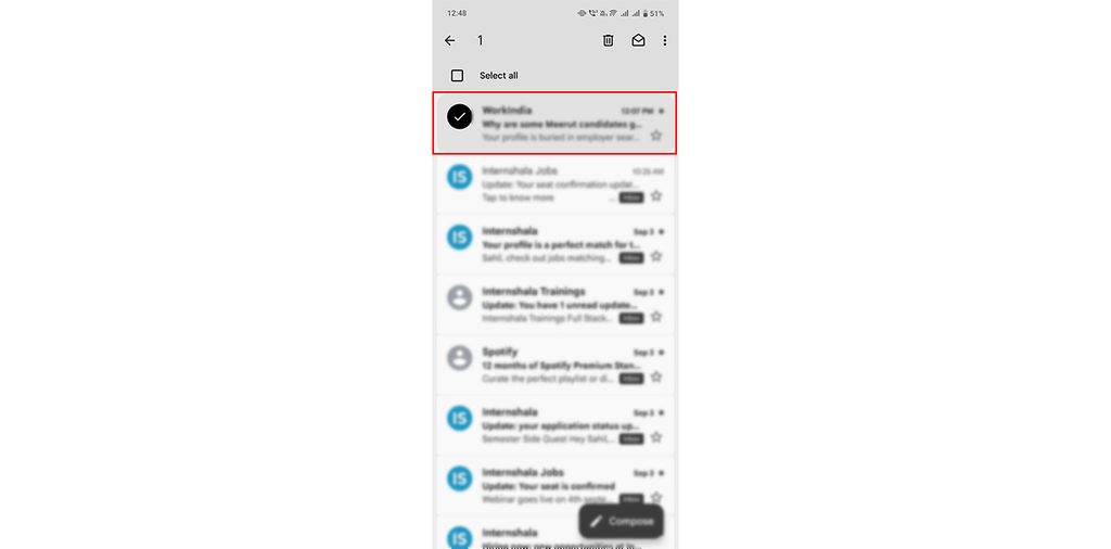 Find and open the email you want to unarchive