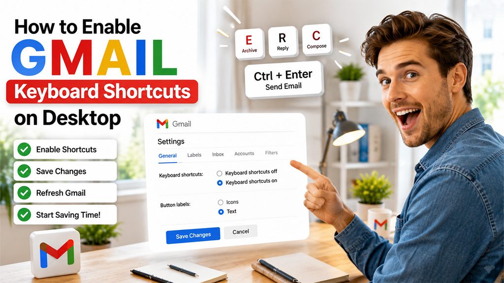 How to Enable Gmail Keyboard Shortcuts on Desktop